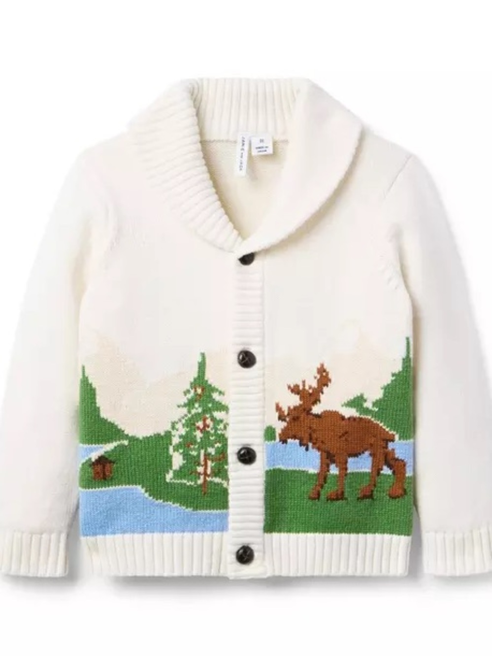 Janie & Jack The Moose Cardigan